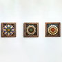 Wallity Conjunto de 3 Pinturas Decorativas en MDF con Marco Multicolor